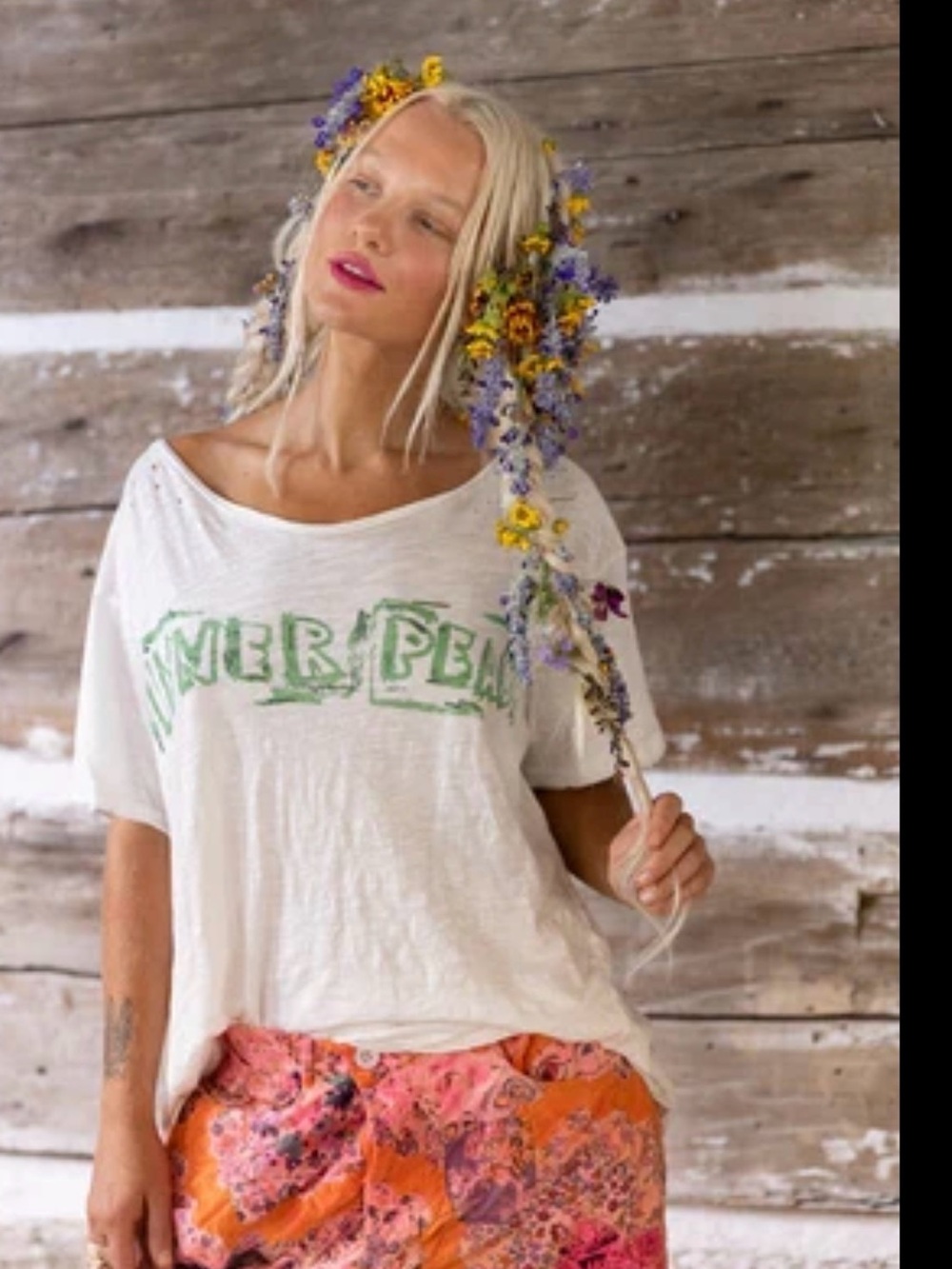 MP Women’s White Inner Peace Relaxed Tee